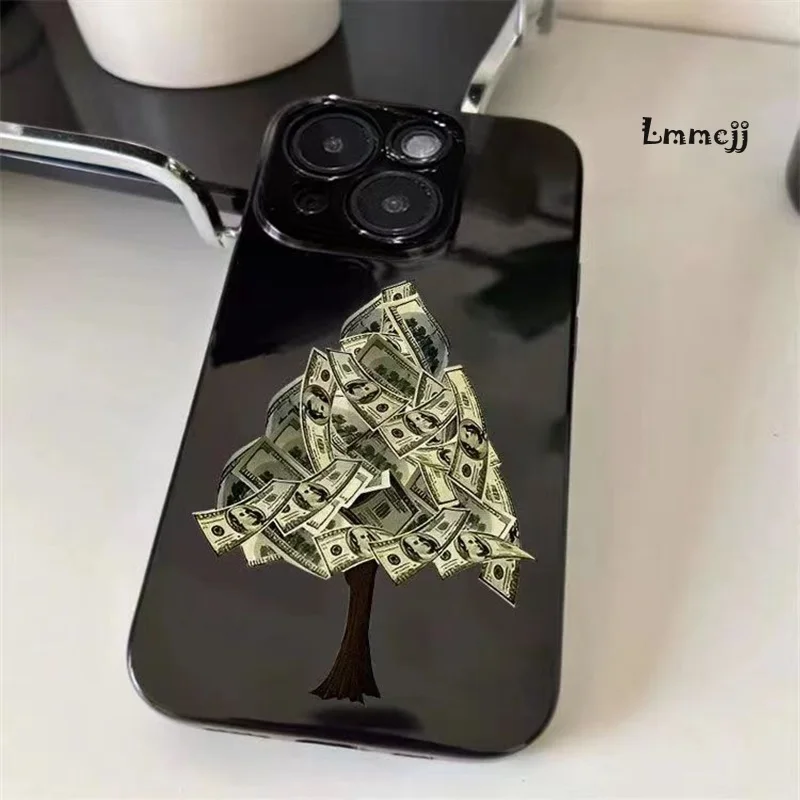 

Lmmcjj INS Cash Cow Phone Case For iPhone 11 13 Mini 12 Pro 14 15 Plus XR X XS Max 7 8 Se 2020 Silicone Phone Cover iPhone Case