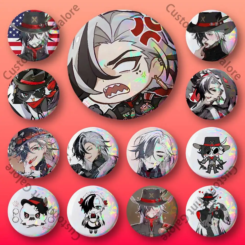 

Boothill Round Custom Badges 75 58 44 32 25 mm Brooch Backpack Hat Enamel Pins Accessories Toys Gifts