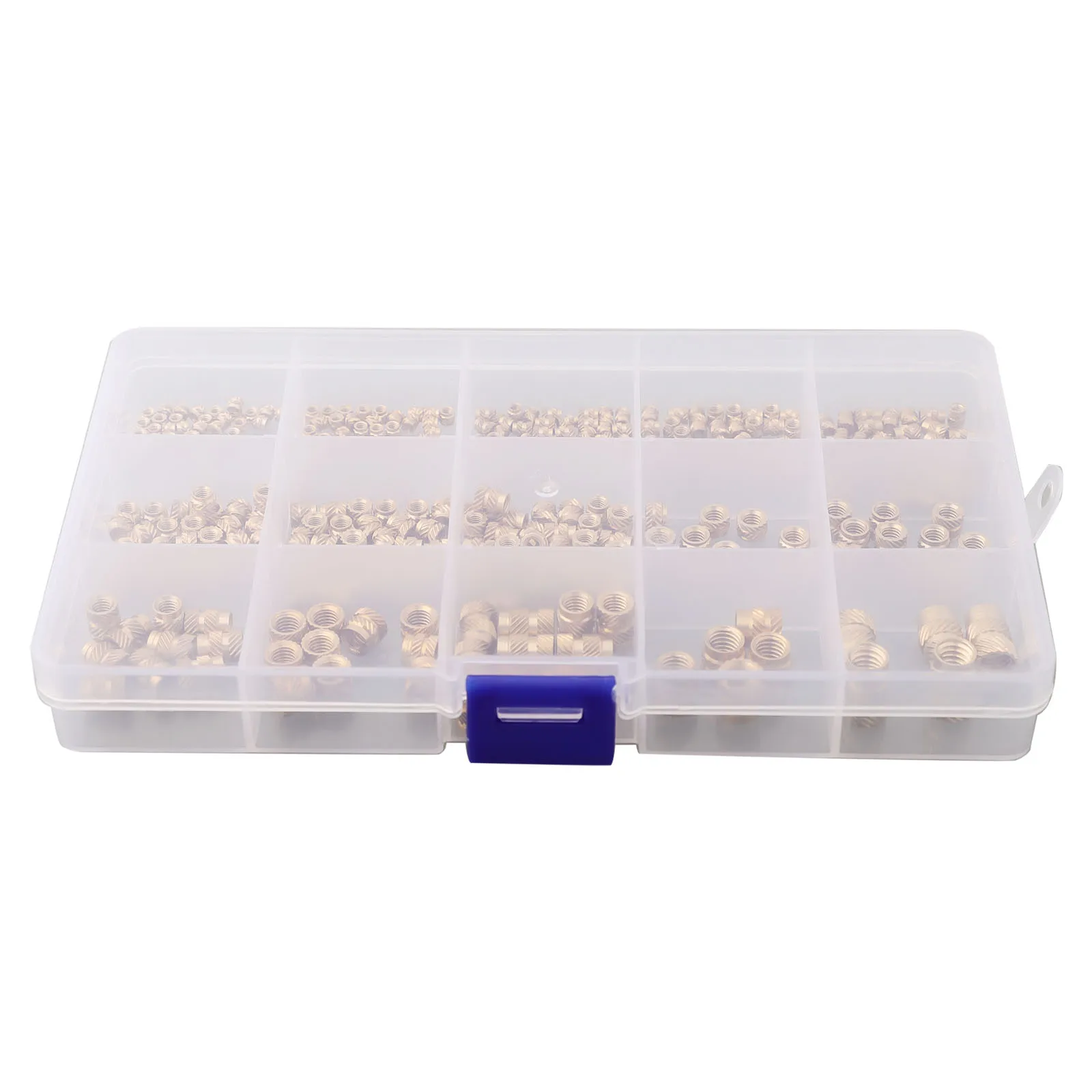 Brass Threaded Inserts Nuts Threaded Threaded Knurled 300 Pcs 7 Models Bushing For Thermoplastics Brand New Brass