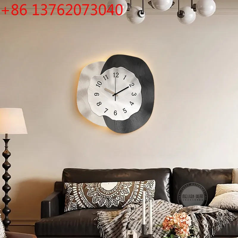 

Премиальные бесшумные настенные часы: современный минималистичный дизайн, без сверления, на клейкой основе, для гостиной, домашнего декора, креативные настенные часы