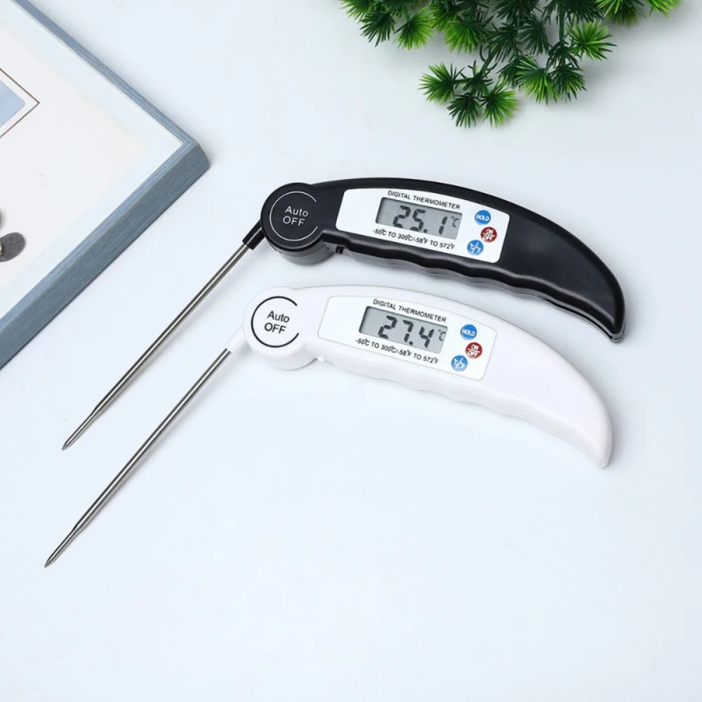 Instant Read Digital Meat Thermometer Switchable Units Magnetic Probe Food Thermometer Waterproof High Precision