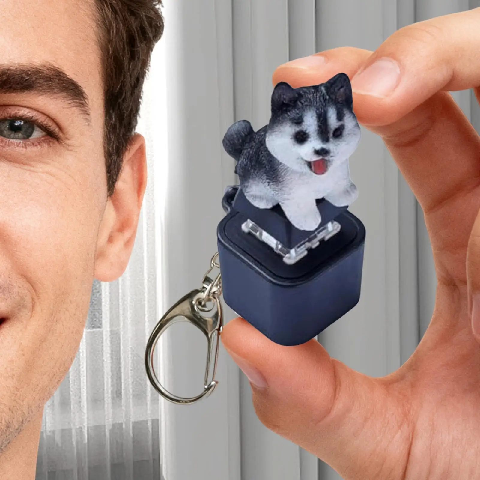 Tastatur Fidget Tragbare Katze Meow Hund Rinde Sound LED Lichter Stressabbau mit Lichtern für Erwachsene Jungen Mädchen Familie Reisen