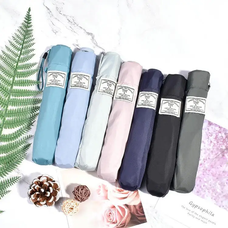 

Ультралегкий карбоновый карманный зонт с 35 каркасными спицами, креативный зонт от солнца и дождя, однотонный, портативный, для путешествий