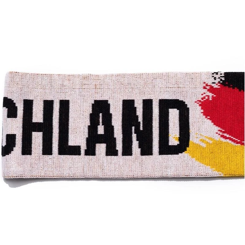  Comfortable Deutschland Theme Scarf with Tassels to Show Team Spirit Sport Wear