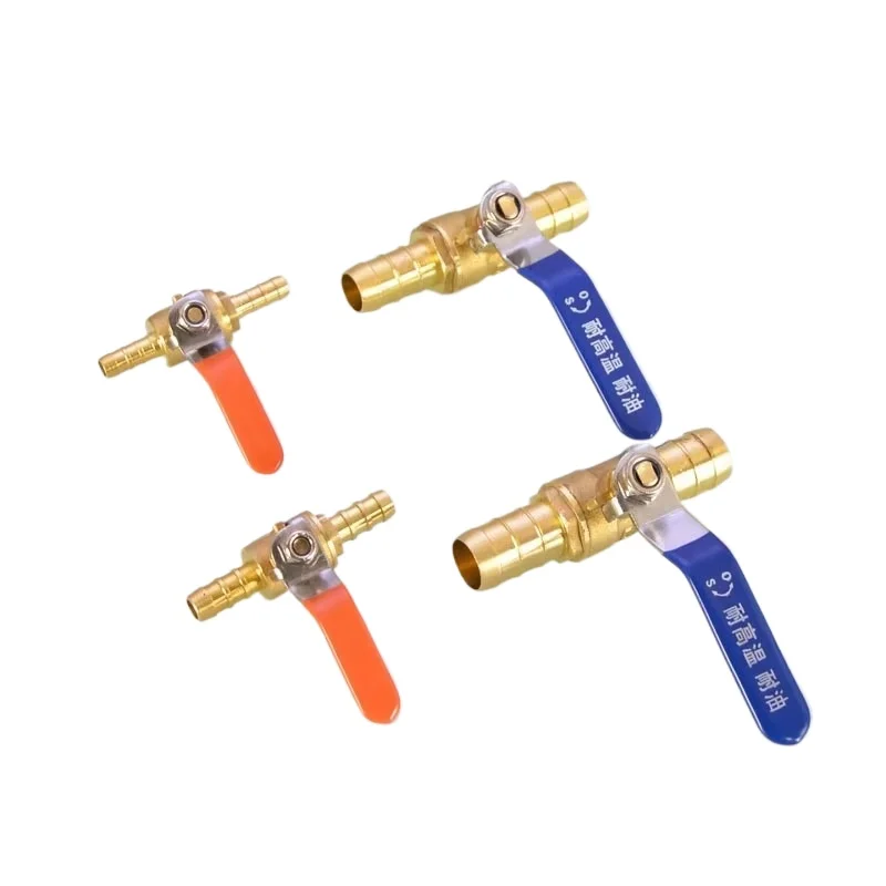 صمام كروي مزدوج البرج، مفتاح شريطي نحاسي، تركيب أنابيب الغاز الطبيعي/LPG 8/10/12 مم