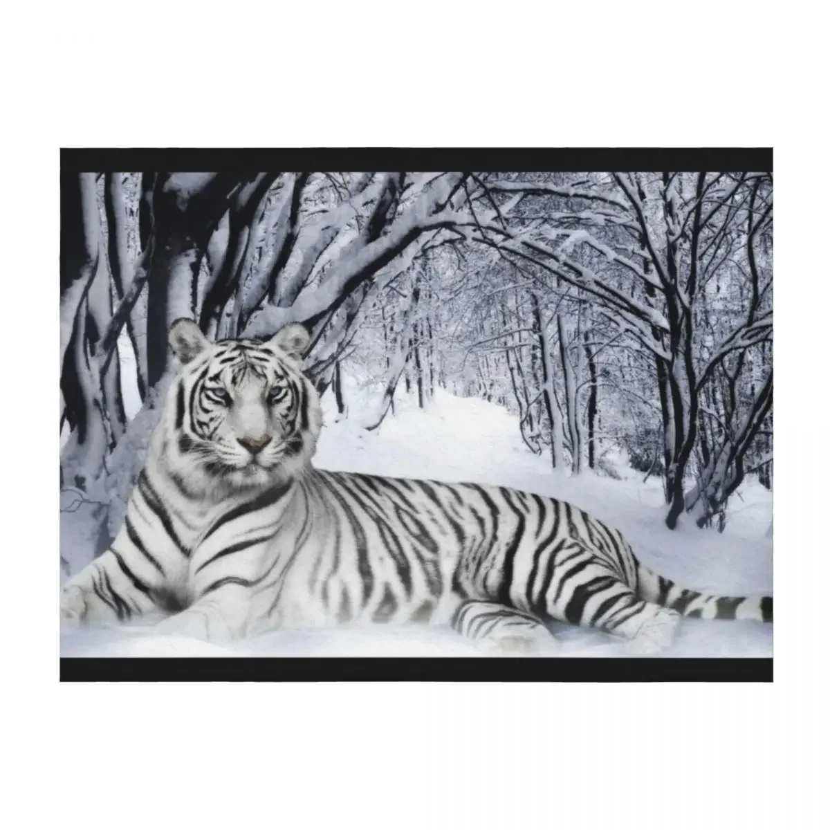 

Snow Tiger - Beast Throw Blanket Winter beds warm winter Decorative Sofa Blankets For Baby Blankets