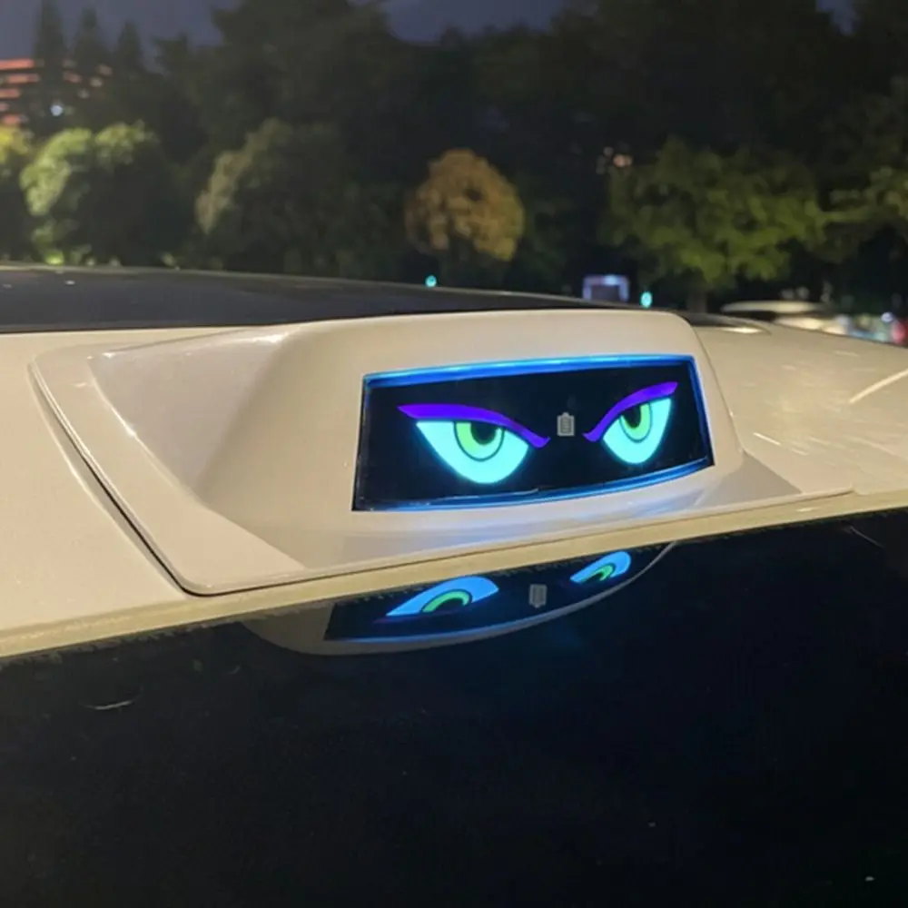 Solar Powered Eye of the Demon Roof Decorative Light Remote Control Eye Pattern LED Roof Light Waterproof