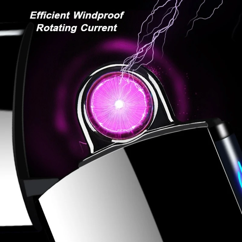 

Windproof Vortex Arc Luxury Laser Plasma Lighter Metal USB Electronic Rechargeable Encendedor Gift Smokeless Flameless Igniter
