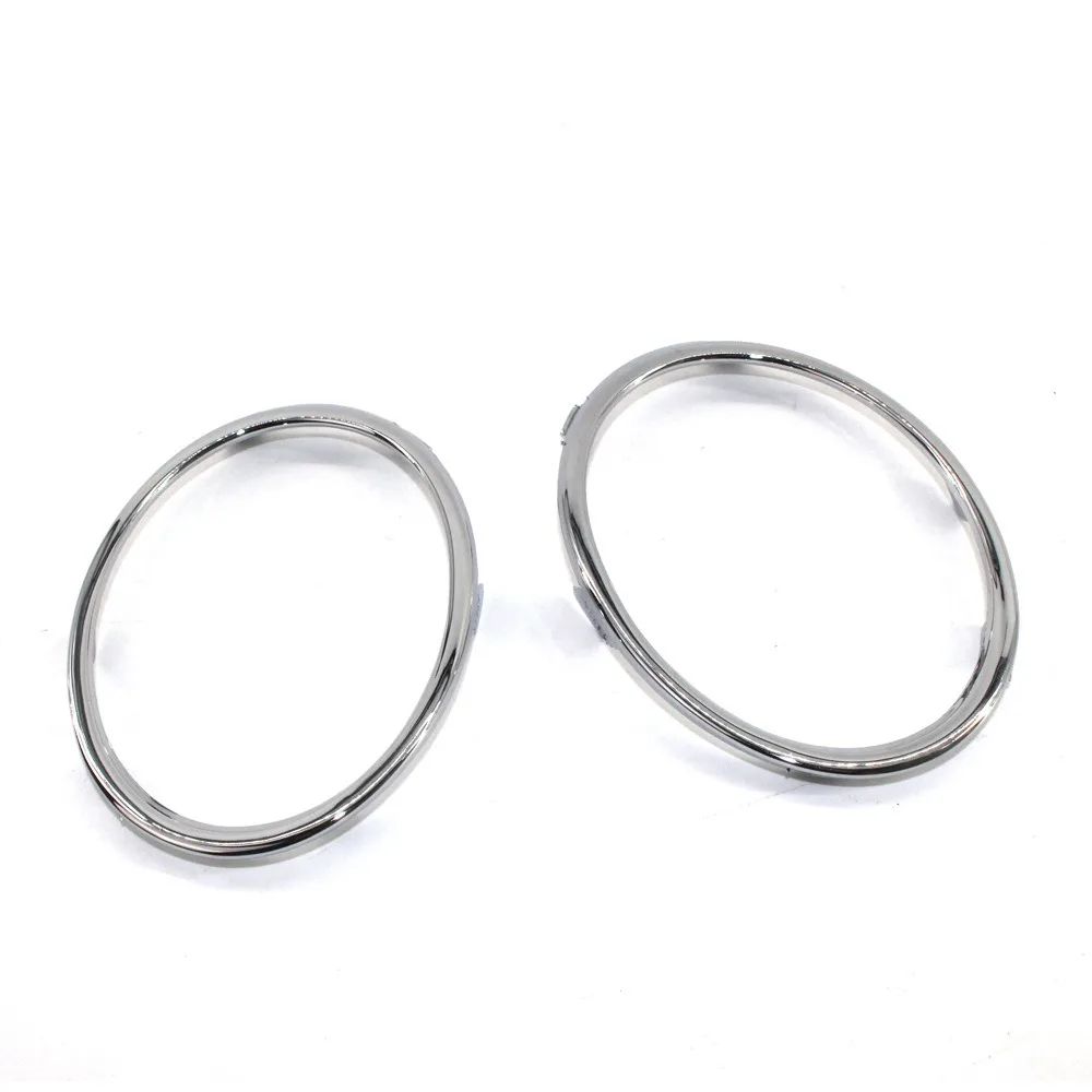 1 Pair Electroplating Front Fog Light Rings Trim Cover for Audi A4 B8 09-12