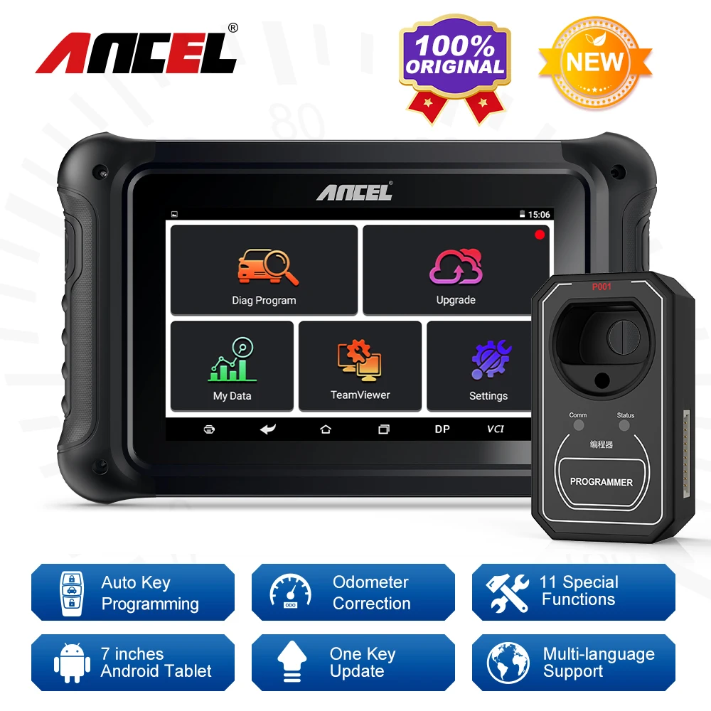 OBD2 Car Cluster Calibration Tool ANCEL DP500 Correction Key Program Immobilizer Oil EPB D.PF 11 Reset OBD 2 Diagnostic Tool