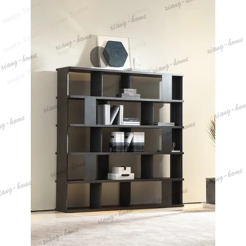 Factory Direct Minimalist Solid Wood Study Bookcase Combination, Modern Simple Villa Light Luxury Bookshelf