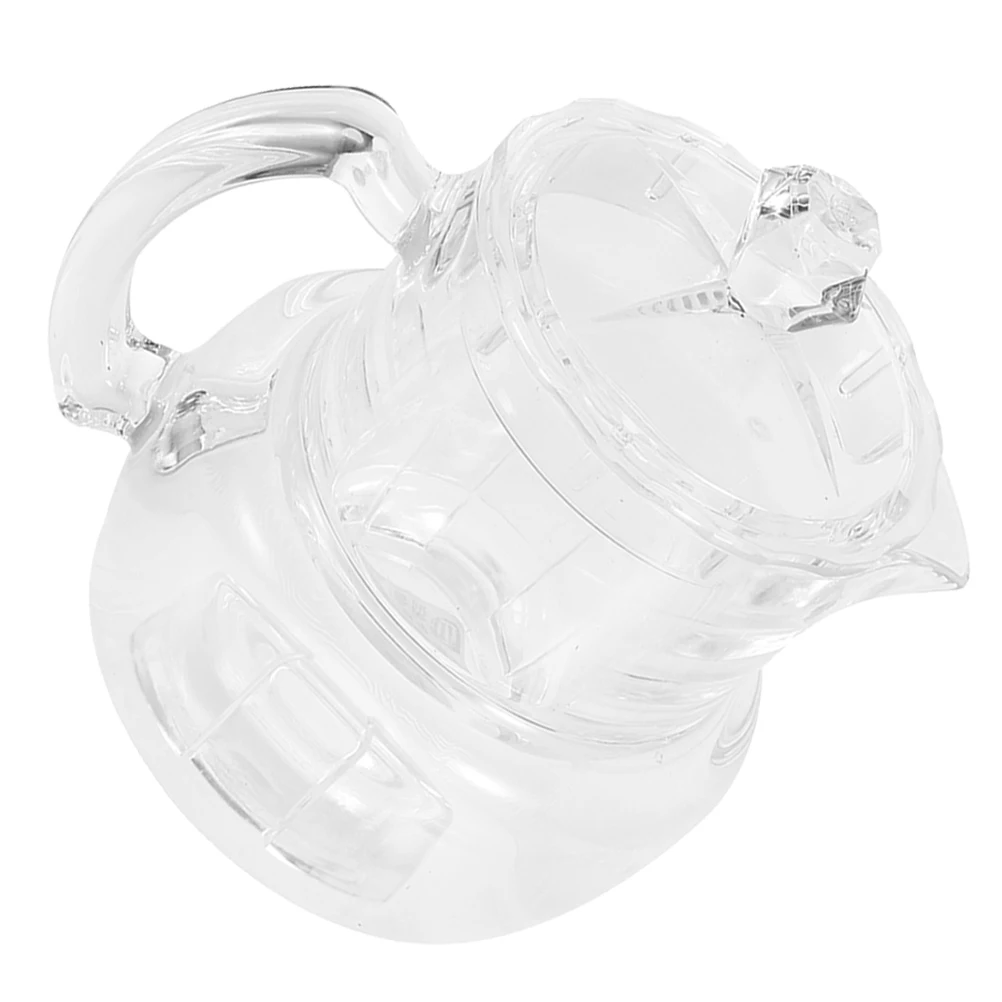 

Honey Pot Dispenser Jar Small Syrup Lidded Airtight Acrylic Jars Handle Dustproof Kitchen Storage Container Plastic