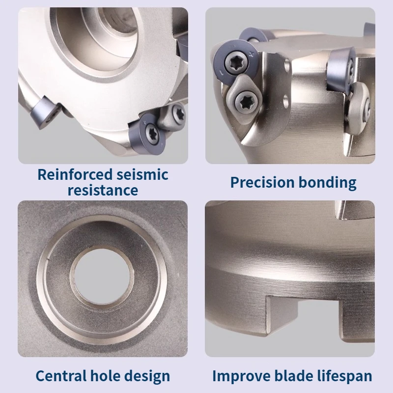 TRS R5/R6/R8 Round Nose Milling Cutter Head R6/R8 CNC Broaching RDMT1204 CNC Machining Center Milling Cutter Flying Cutter Hea