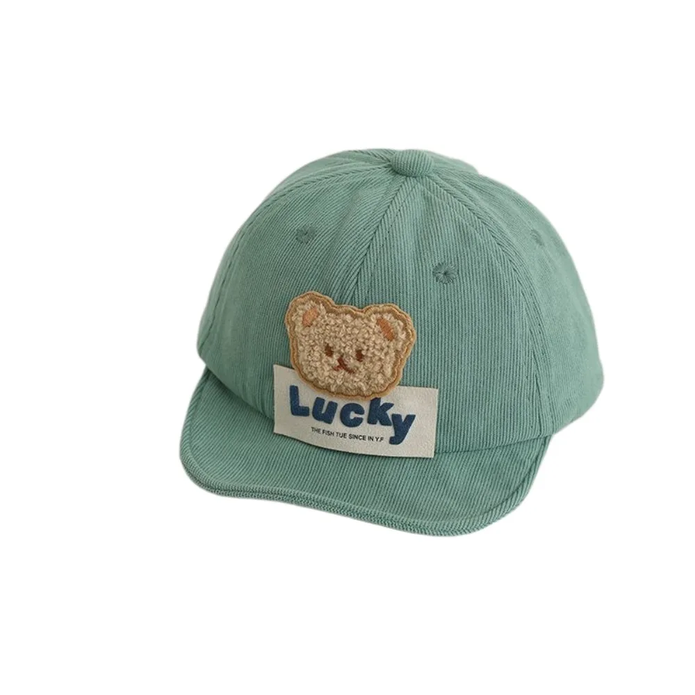 

Casual Cartoon Baby Baseball Cap Korean Style Soft Brim Bear Baby Hat Solid Color Bucket Hat Infant Sun Hat Outdoor