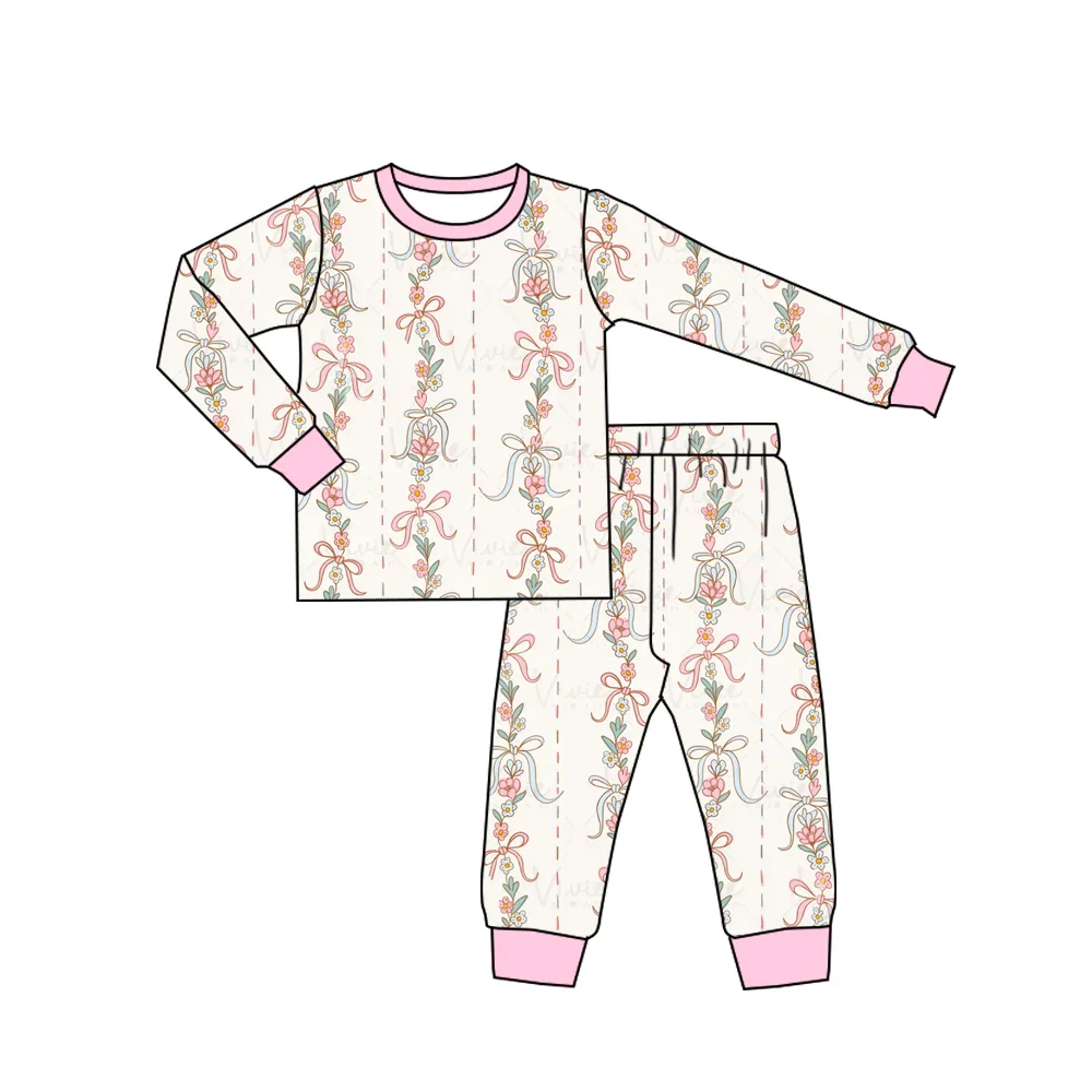 

Boutique Kids Pajamas Set Boys Pajamas Girls Sleepwear Baby Sleepwear Customizable Pajamas