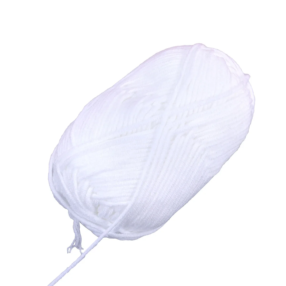 

Milk Cotton Yarn 50G Roving Baby Cream Chunky White for Crochet Knitting Soft Warm Machine Washable Dry Clean