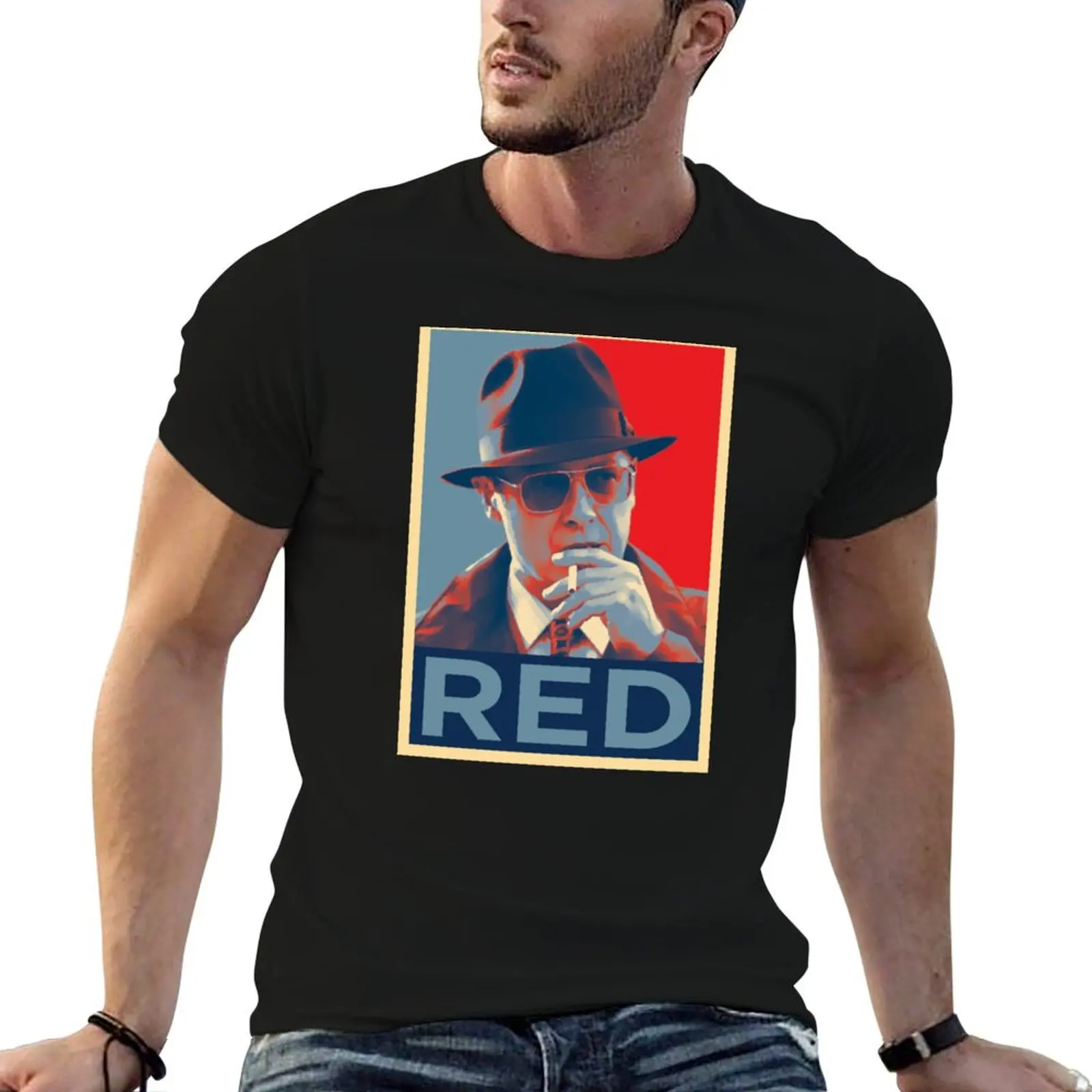 Red The Blacklist T-Shirt Blouse shirts graphic kawaii clothes mens designer t shirt