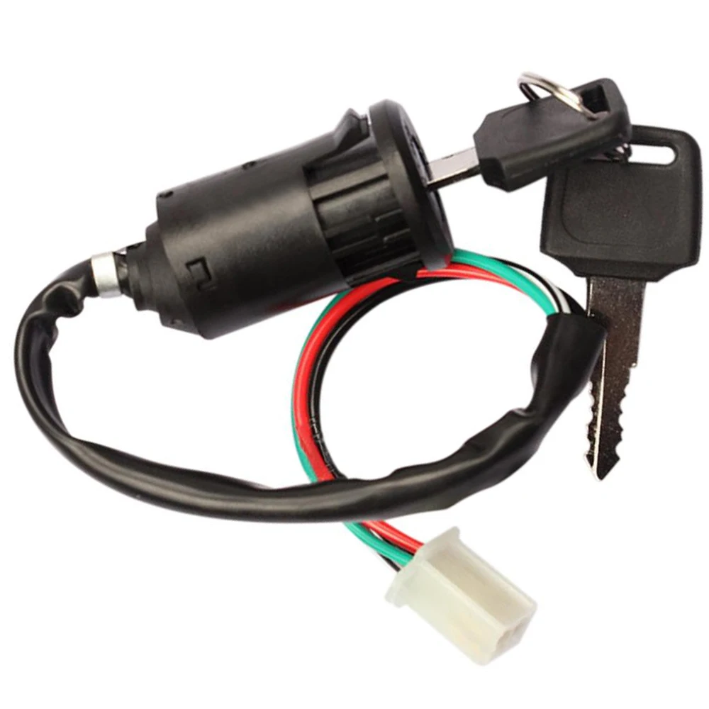ATV Ignition Switch Key With Wire & Lock for Most Quad Dirt Bikes 50cc/70cc/110cc/125cc/150cc/250cc Motorbike ATV Quad Dirt Bike