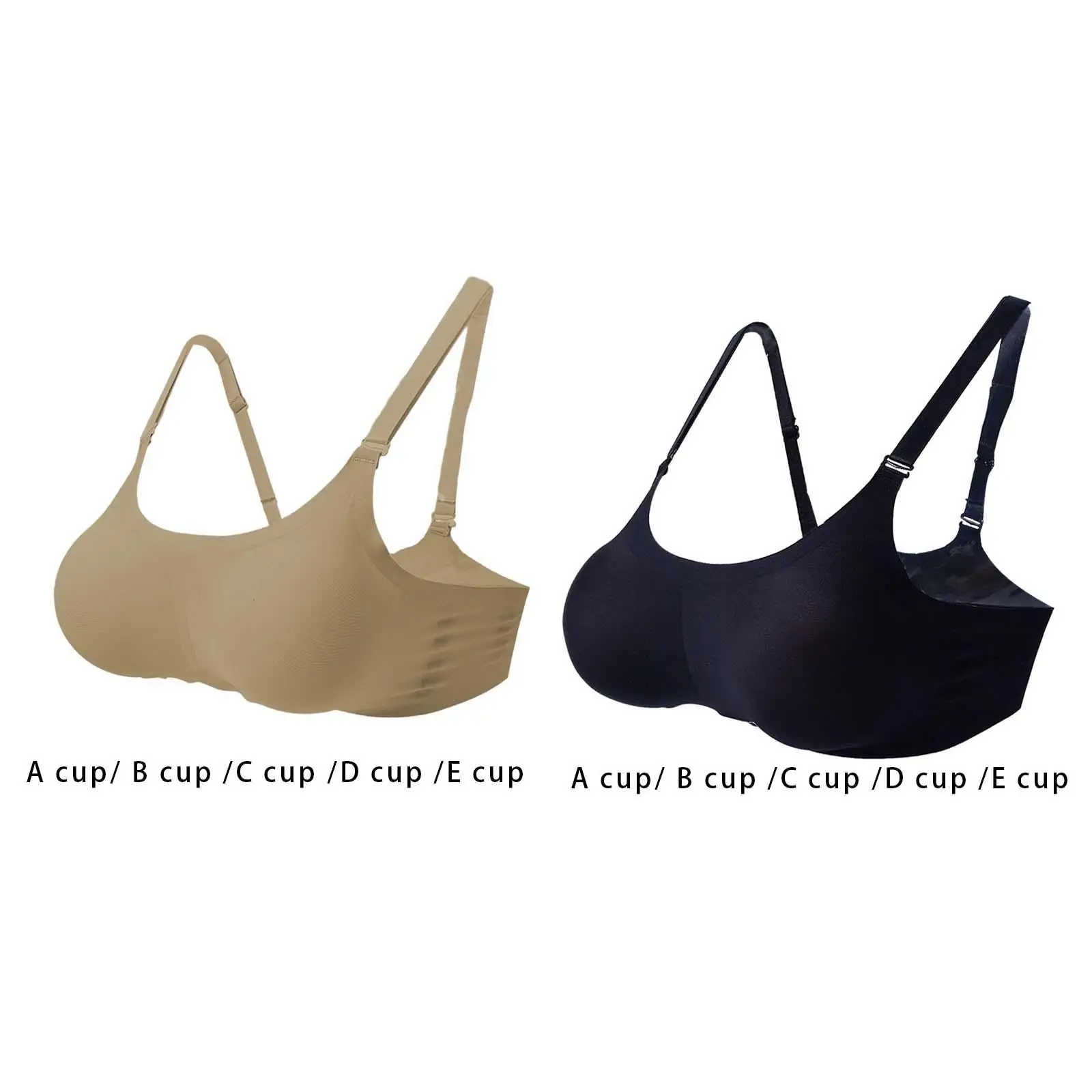 Women Silicone Breast Forms with Bra for Mastectomy Crossdresser Cosplay Natural Look Jiggle Movement Adjustable Strap