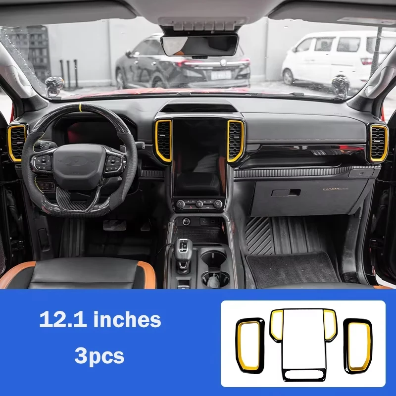 Central Control Screen Instrument Air Outlet Frame for Ford Ranger Wildtrak T9 2022 2023 2024 2025 Accessories