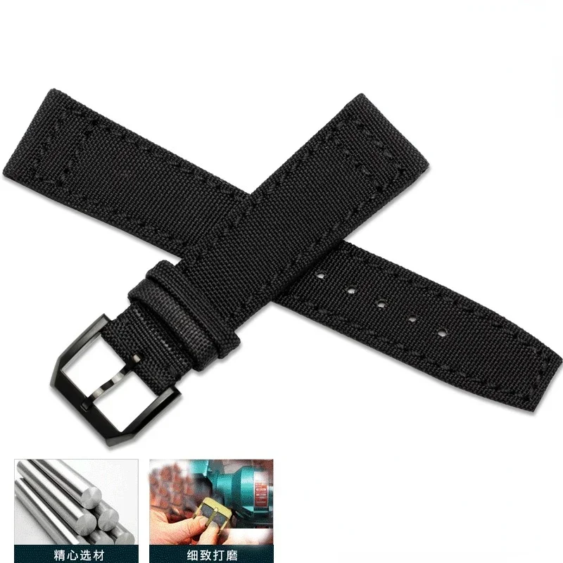 Watch Band for Universal IWC Nylon Watchband Pilot Iw388002 Portugal Series Watch Strap Iw371446 Army Green 20 | 21mm