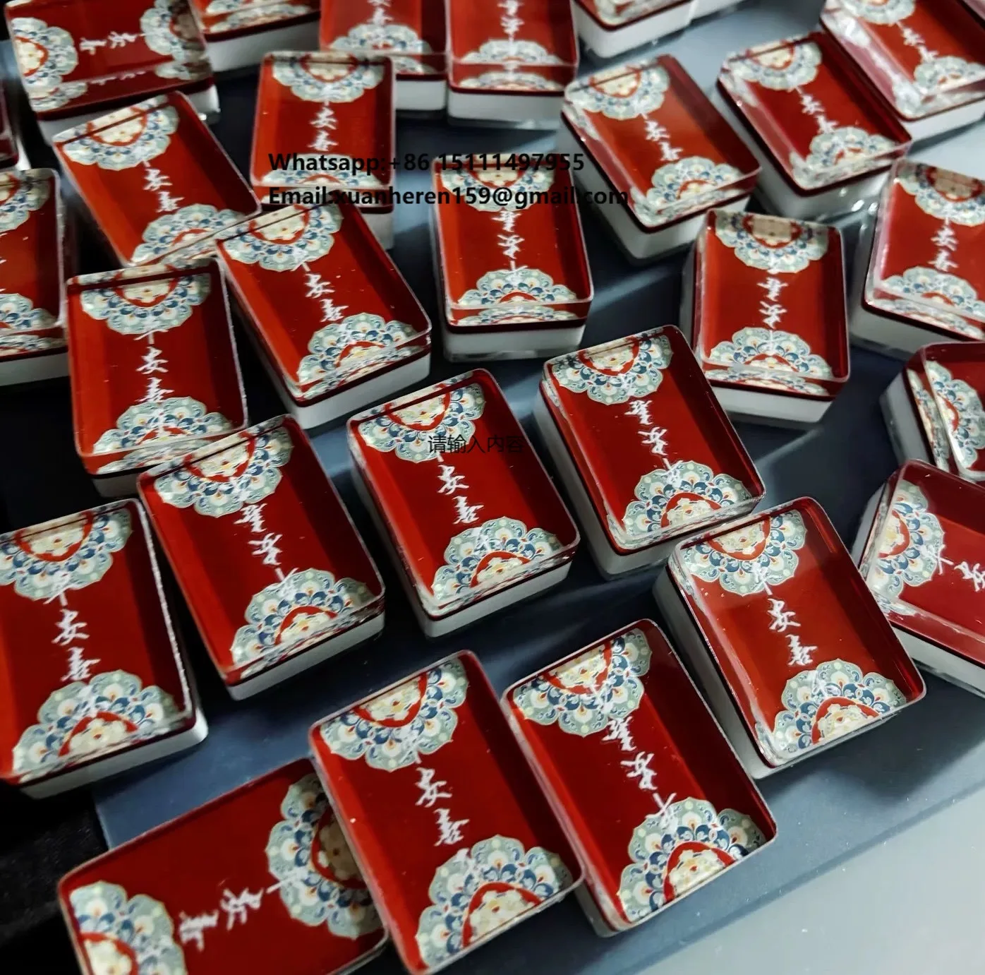 

Eco Friendly Mahjong Gift Handmade Mahjong Elegant Packaging Gift Mahjong Set for Special Presents