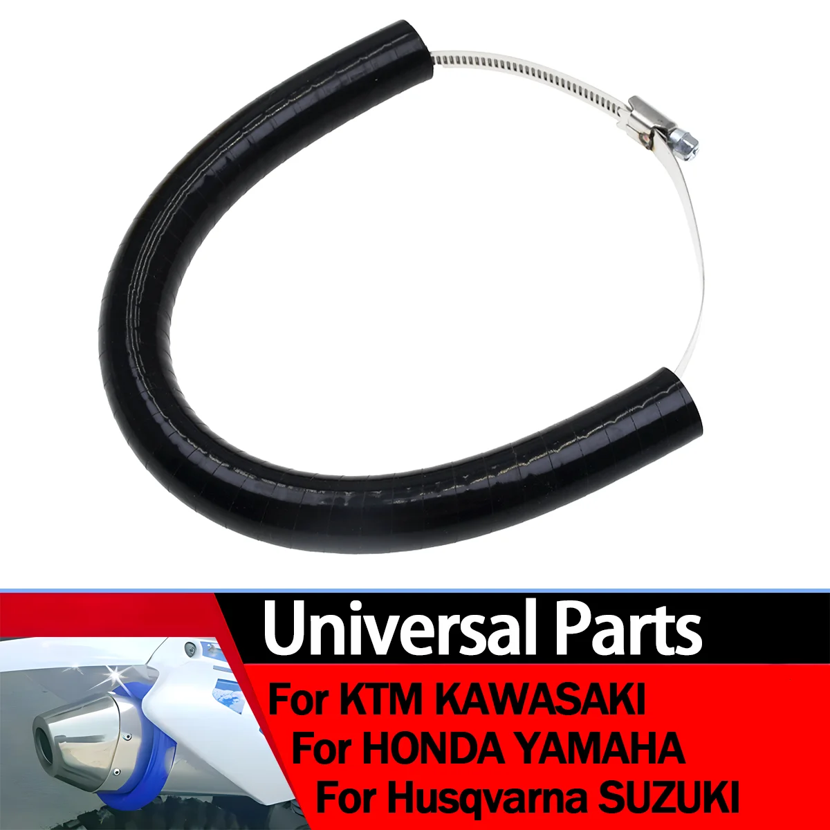

Motorcycle Universal Silicone Exhaust Protector Can Cover For Honda CR250 CRF230F CRF250R CRF250X CRF450R CRF450X Yamaha Suzuki