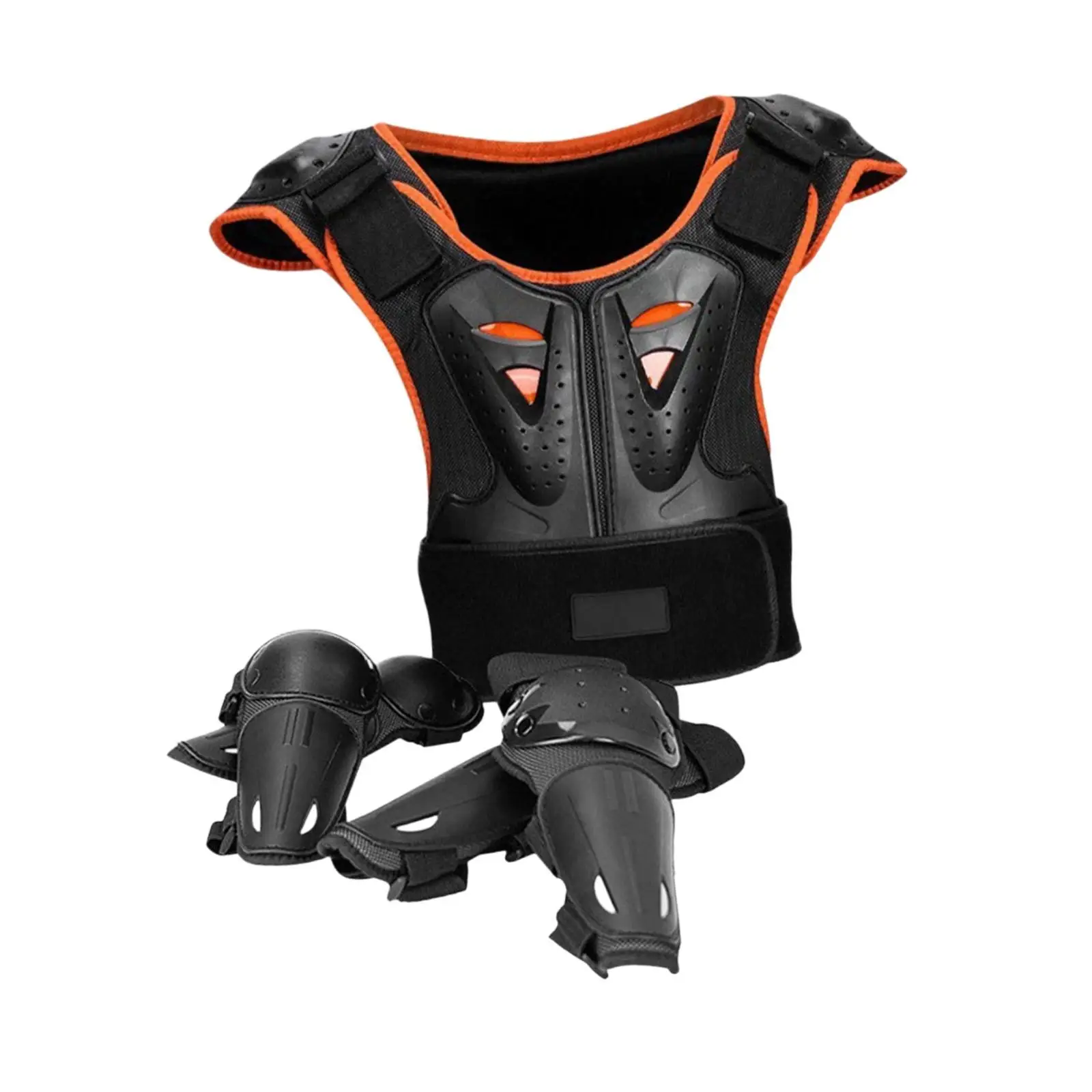 Kids Motorcycle Protective Gear Adjustable Chest Spine Back Guard for Skating Skiing Cycling Scooter