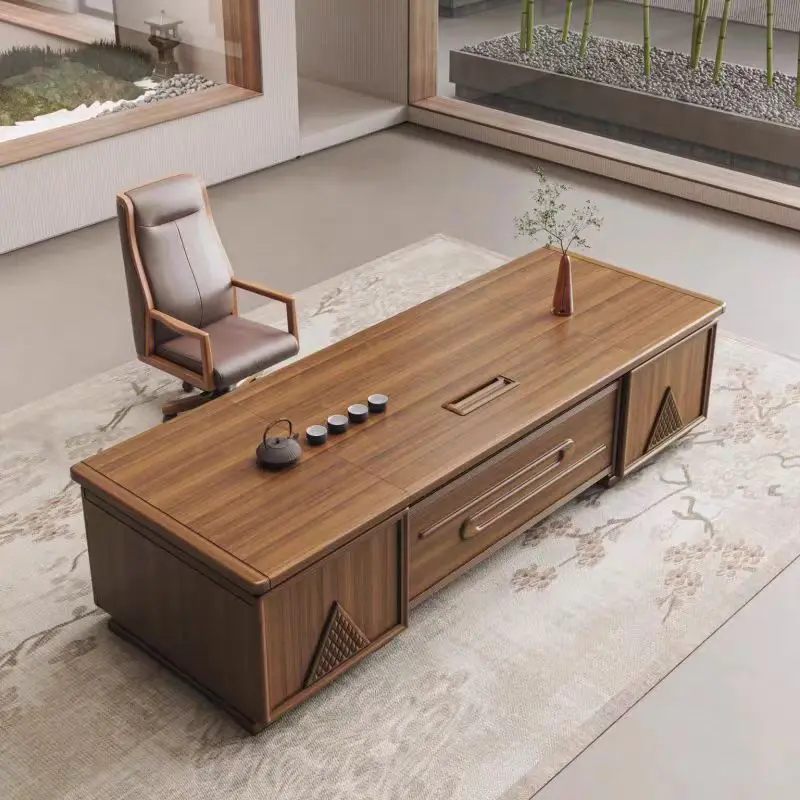 Strong Big Executive Office Desk Desktop Modern Luxury Adjustable Computer Desks Gaming Study Bureau Tafel Work Station Table