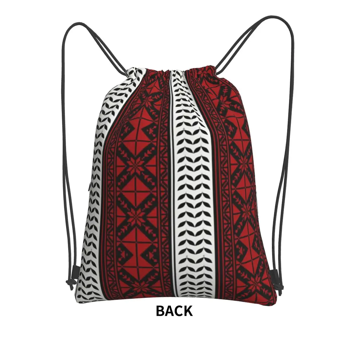 Arabic Folk Kufiya Hatta Traditional Keffiyeh Pattern Backpacks Casual Drawstring Bags Sports Bag Book Bags Man Woman Students