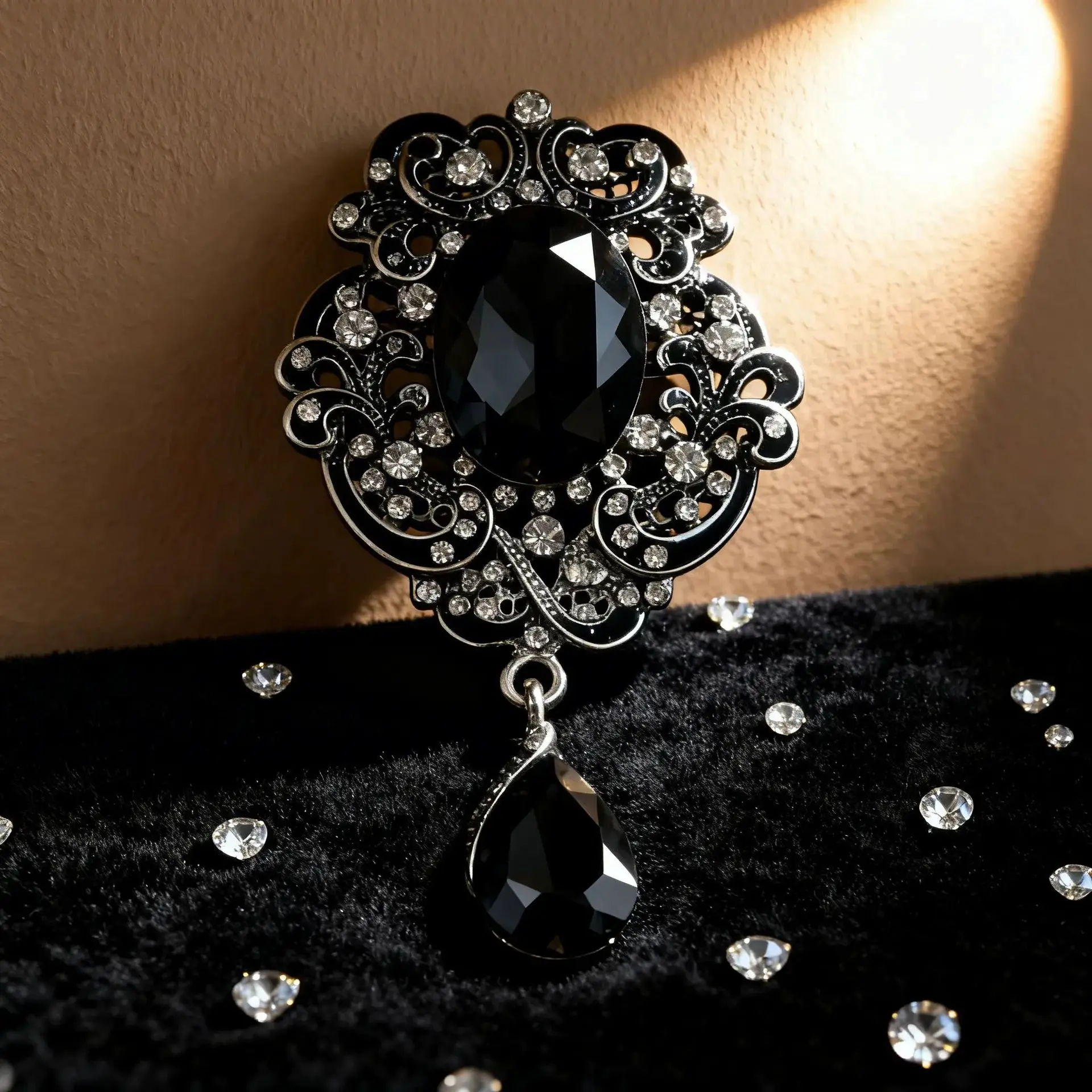 Broches de circonita geométricos elegantes británicos para mujer, broches unisex de moda con imitación de cristal, regalo de joyería para fiesta o banquete