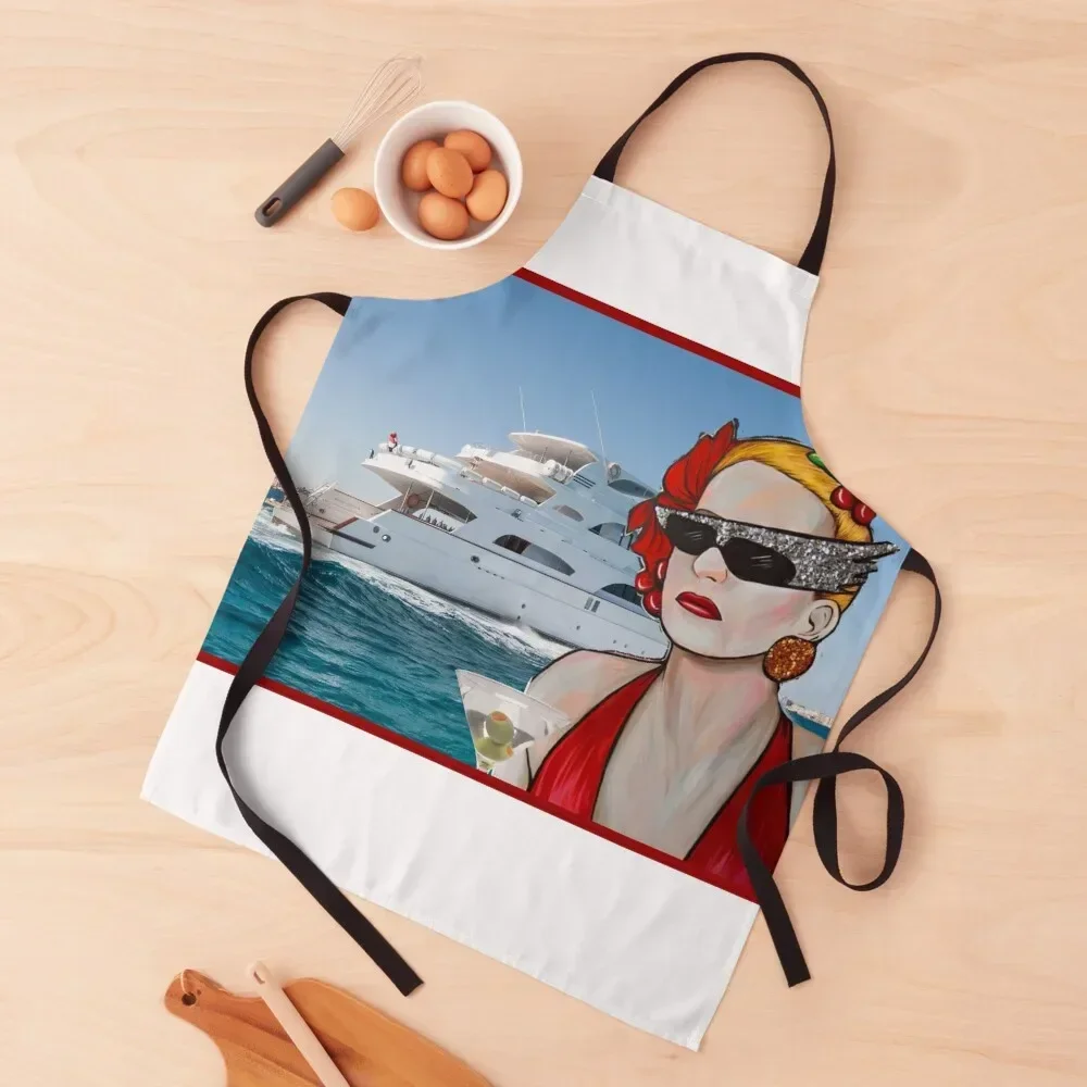 

Joanna Stayton Apron For Kitchen Cute Kitchen Customizable Woman painting Apron