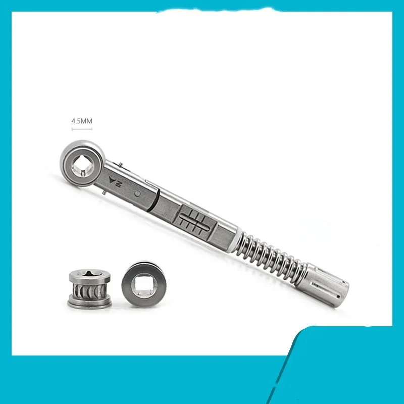 1PC Stainless Steel Dental Wrench Square Spring Torque Wrench Dental Surgical Instrument Tool