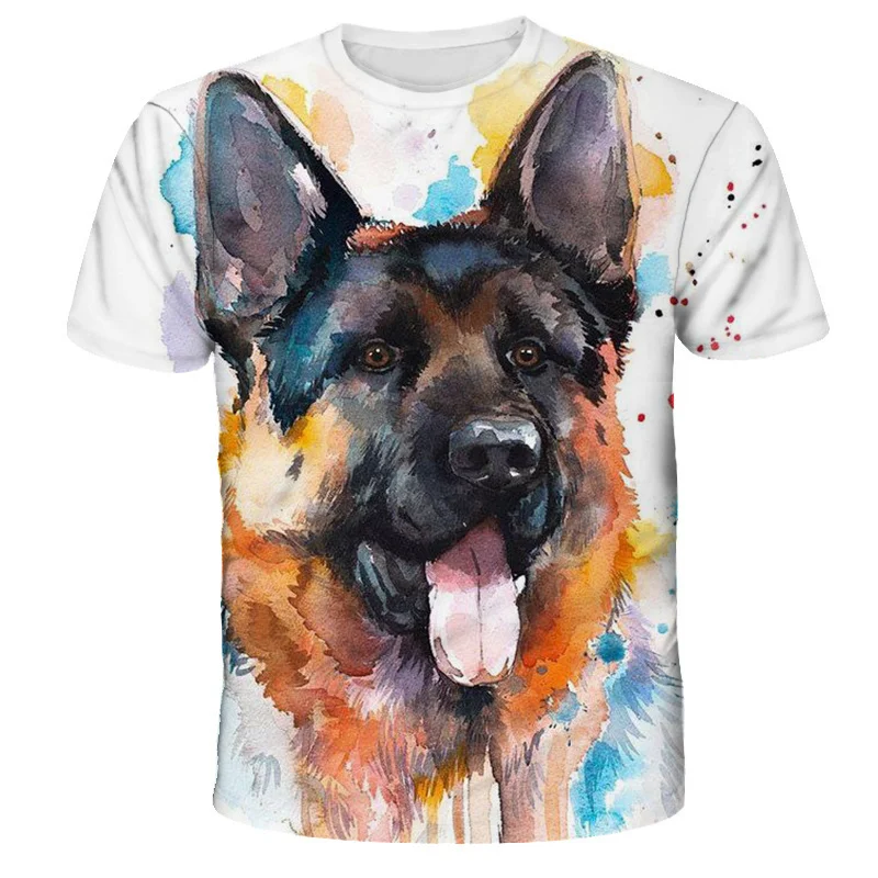 Squirrel T Shirt 3D Printed Shirt Animal Graphic Tees Lovely Pattern Tops Men_Women Cute Puppy Face Tee Funny Pet T-shirt