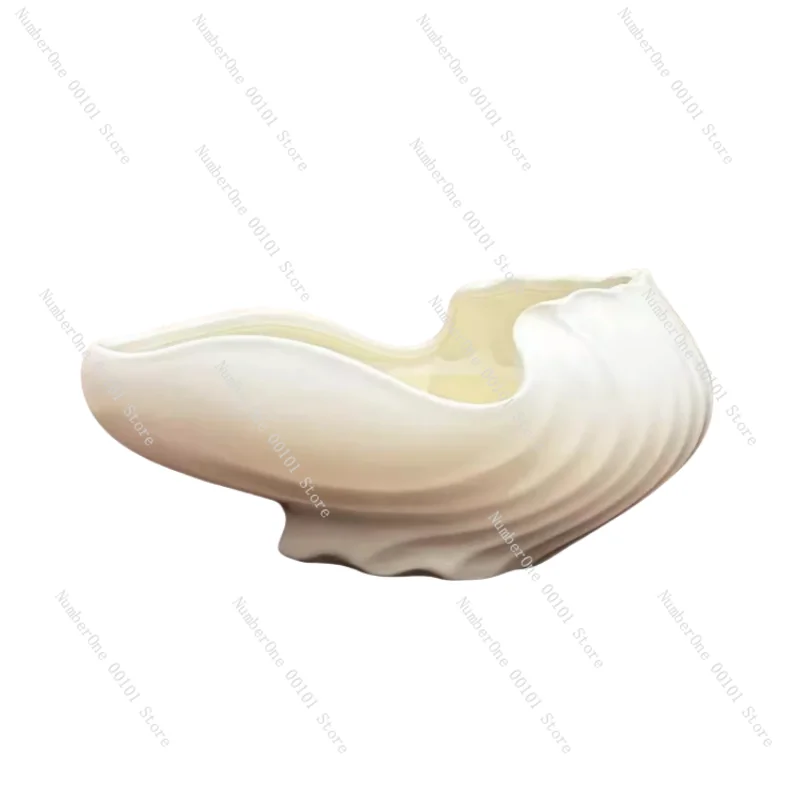 

Shell Flowerpot Ceramic Vase Plant Pot Flower Arrangement Accessories Garden Courtyard Decoration Home Decoration Accessories