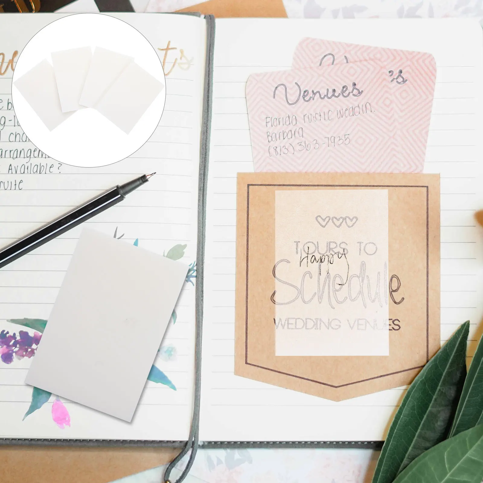 10Pcs Transparent Memo Stickers Clear Reusable Memo Pads for Office Writing Message Reminders