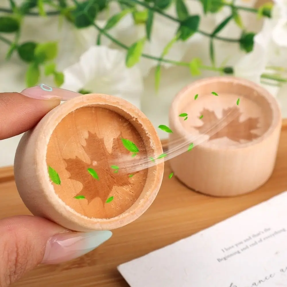 Diffuseur d'huiles essentielles en bois, inhalateur d'aromathérapie, bois parfumé élargi lentement volatile, motif de feuille d'érable