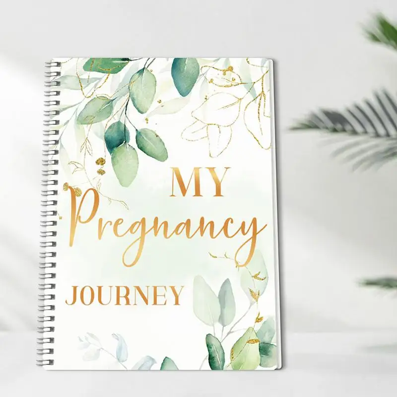 Pregnancy Notebook Planner Memories Book Journal With Sticker Clear Printing Weekly Monthly Organizer For Baby Growth Record