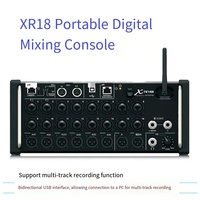XR18 Tablet-controled Digital Audio Mixer, Professional DJ Mixer Console With DSP For Audio System Line Array Speaker