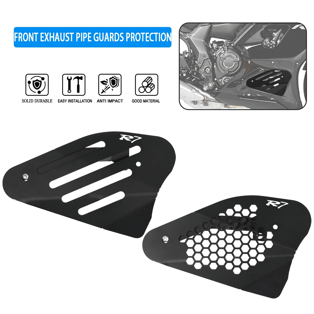 

R7 NEWFront Motorcycle Accessories Muffler Protector Cover Shield FOR Yamaha YZF R7 YZ F R 7 2021-2022-2024 Guards Protection