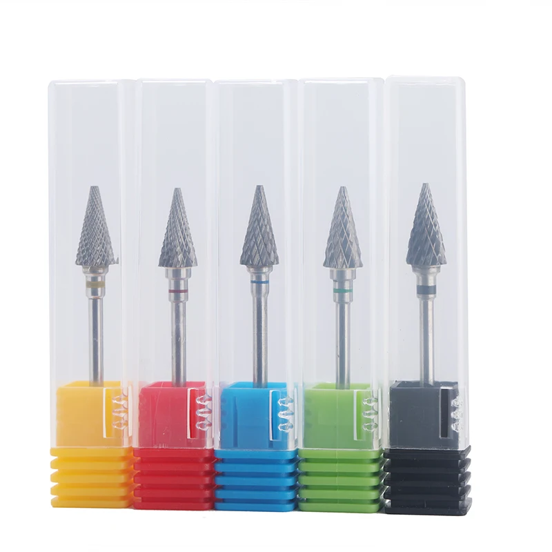 تلميح التنغستن كربيد مسمار لقمة ثقب الكهربائية مانيكير قواطع المطحنة مثقاب الخشب ملحق لمسمار هلام مزيل طلاء الأظافر أدوات الأظافر #6