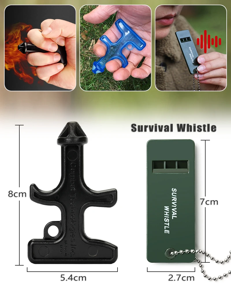 Strong Nylon Self Defense Supplies Self-defense Stinger Duron Drill Protection Tool Key Chain for Womens Self Defence