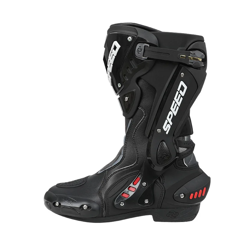 PRO-BIKER Motorcycle Boots Waterproof Racing Boots All-Season Anti-Slip Waterproof Off-Road Boots for Men Women B1008  Riding