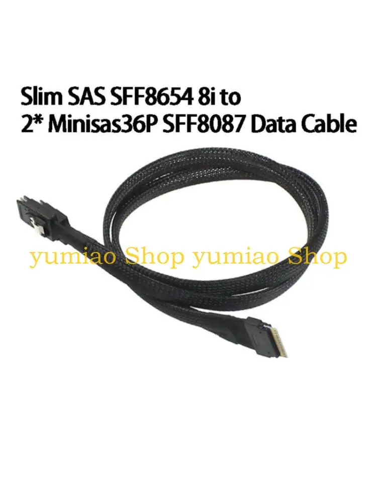 

587B Reliability Data Transmission SFF8654 8i to 2xMini 36Pin Conversion Cable