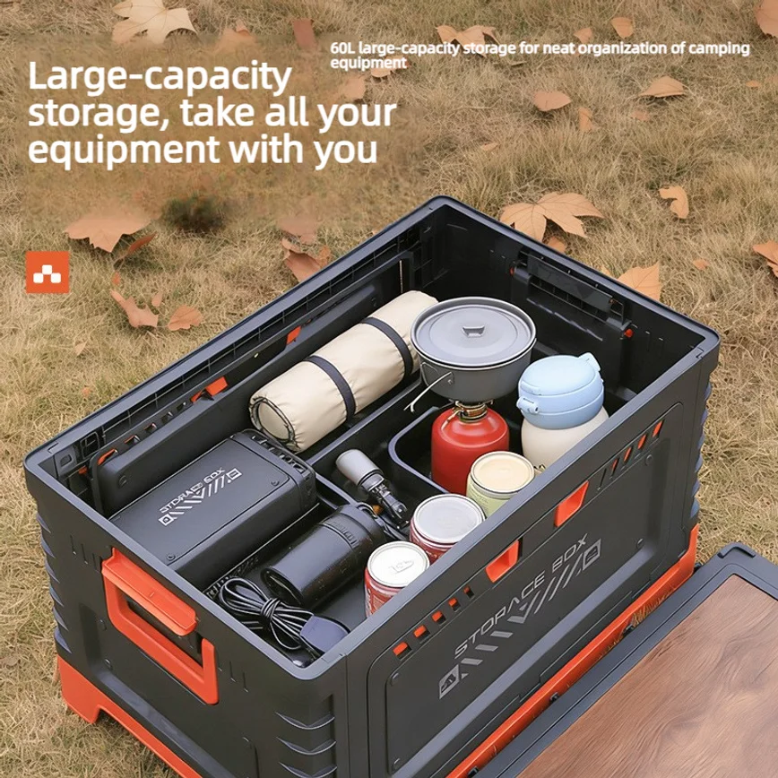 Foldable Car Trunk Storage Box - Outdoor Camping Table With Storage ulasan dan harga