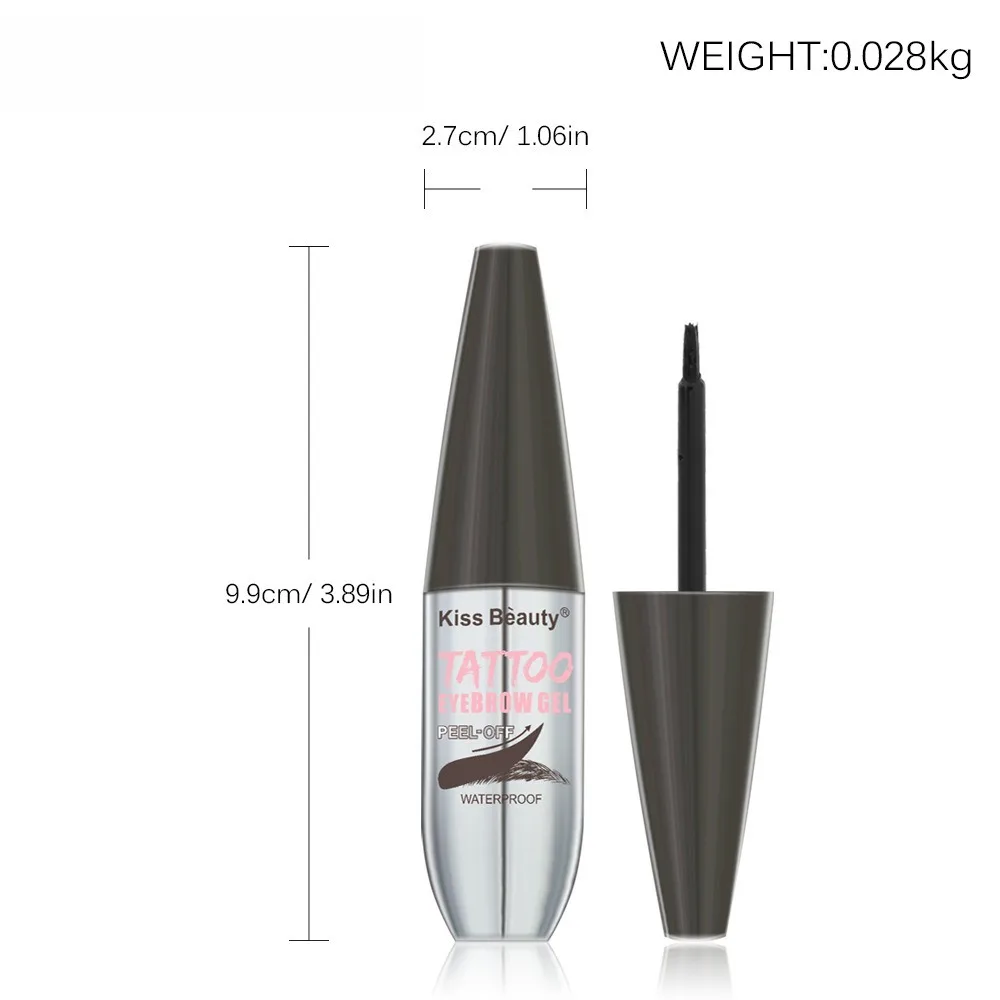 Tatouage durable facile à décoller les sourcils Gel crème Types longue durée résistant aux taches résistant à la sueur imperméable cosmétiques maquillage