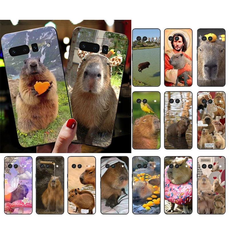 Picture 3: Phone Case For Google Pixel 10 Pro XL 9 Pro XL 9A 8 7 6 Pro Pixel 8A 7A 6A Pixel 8 7 6 5 Pet Animal Capybara