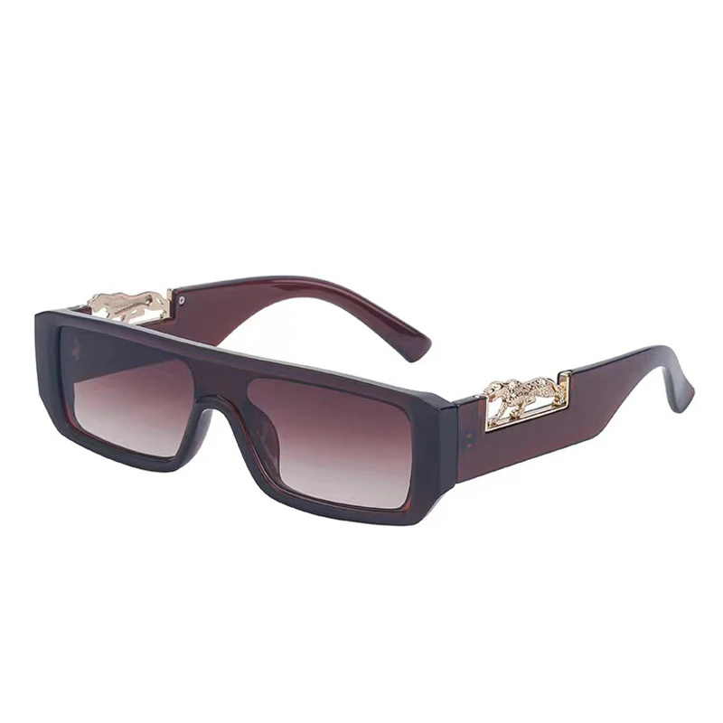SUGLAU Leopard Rectangle Women's Sunglasses Unisex Vintage Driving High Quality Sun Eyeglass Outdoors Sports Sun Glasses UV400