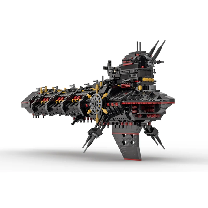 building blocks set 40k Imperial Flagship death korps of Space Battleship Giant Warship moc building blocks video game