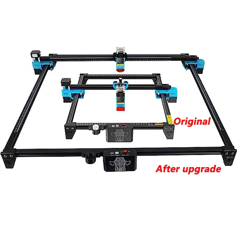 DIY Desktop Laser Engraving Aluminum Profile Frame 600x600mm Laser Engraver Upgrade Kit For TTS-25 TTS-55 TTS-10 CNC Laser Parts